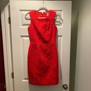 Banana Republic red work dress pencil dress size 0
